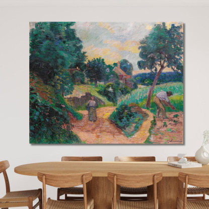 Sentiero Delle Cave A Miregaudon Armand Guillaumin agl10 quadro stampato su tela