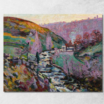 Crozant La Folie La Sera Armand Guillaumin agl13 quadro stampato su tela