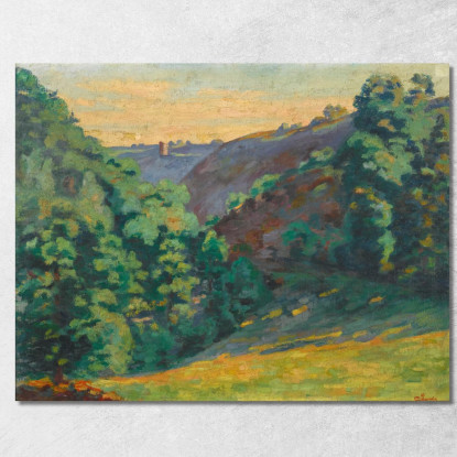 Crozant Il Burrone Della Sedelle Alla Folie Armand Guillaumin agl14 quadro stampato su tela