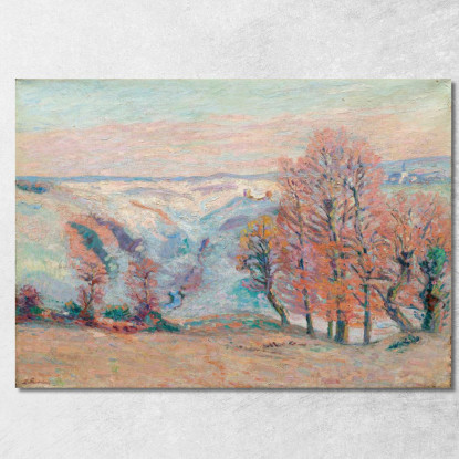 Gelata Bianca A Crozant Armand Guillaumin agl18 quadro stampato su tela