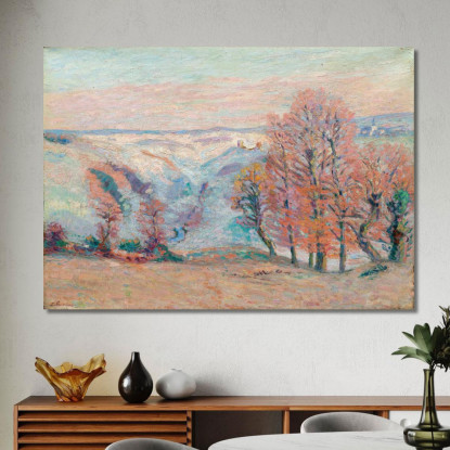 Gelata Bianca A Crozant Armand Guillaumin agl18 quadro stampato su tela