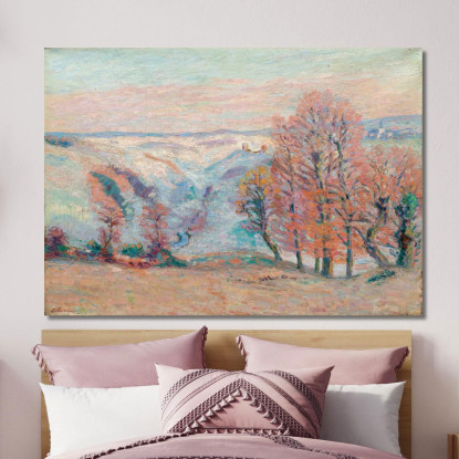 Gelata Bianca A Crozant Armand Guillaumin agl18 quadro stampato su tela