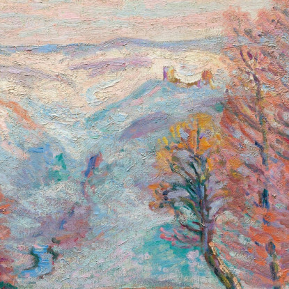 Gelata Bianca A Crozant Armand Guillaumin agl18 quadro stampato su tela