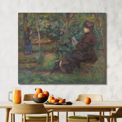 Nel Giardino Armand Guillaumin agl20 quadro stampato su tela