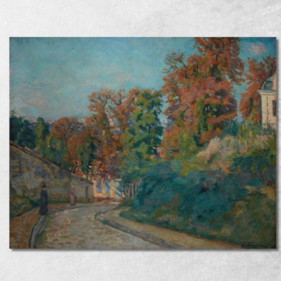 La Passeggiata Una Strada Nell'Île-De-France Armand Guillaumin agl26 quadro stampato su tela