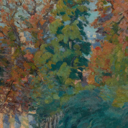 La Passeggiata Una Strada Nell'Île-De-France Armand Guillaumin agl26 quadro stampato su tela