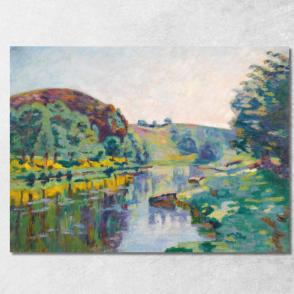 La Roccia Dell'Eco Armand Guillaumin agl29 quadro stampato su tela