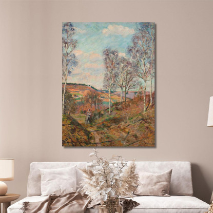 Il Sentiero Verso La Valle Armand Guillaumin agl33 quadro stampato su tela