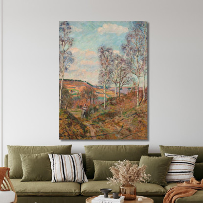 Il Sentiero Verso La Valle Armand Guillaumin agl33 quadro stampato su tela