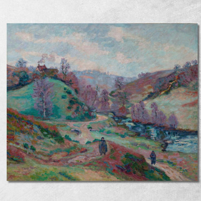Il Ponte Charraud Creuse Armand Guillaumin agl34 quadro stampato su tela