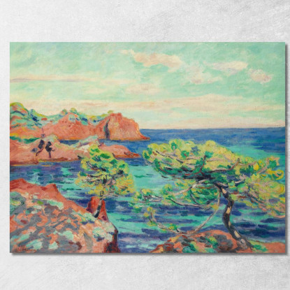 Le Trayas Armand Guillaumin agl39 quadro stampato su tela