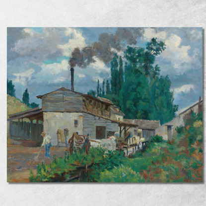 Le Rive Della Bièvre Armand Guillaumin agl40 quadro stampato su tela
