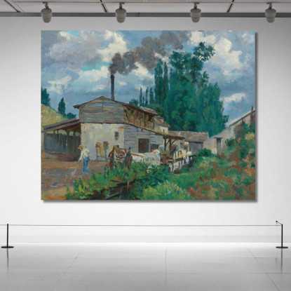 Le Rive Della Bièvre Armand Guillaumin agl40 quadro stampato su tela