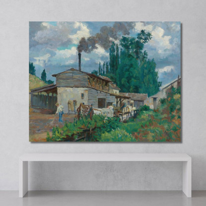 Le Rive Della Bièvre Armand Guillaumin agl40 quadro stampato su tela