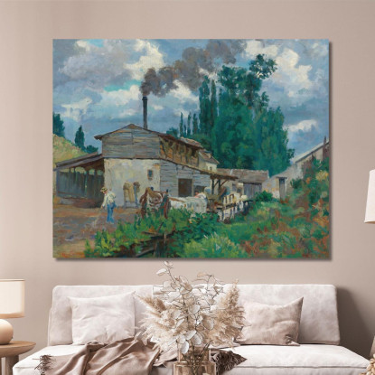 Le Rive Della Bièvre Armand Guillaumin agl40 quadro stampato su tela