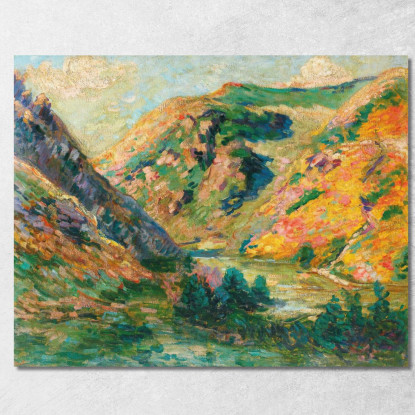 Les Carolles Valle Della Lude Armand Guillaumin agl42 quadro stampato su tela