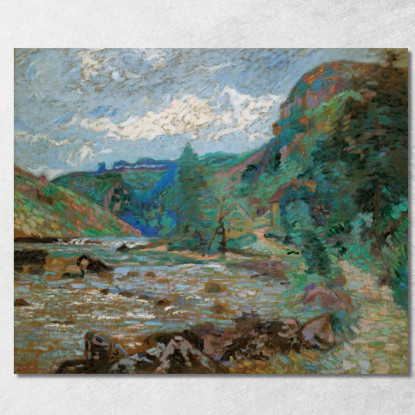 Mulino Bouchardon Crozant Armand Guillaumin agl49 quadro stampato su tela