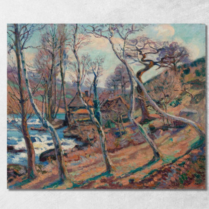 Mulino Bouchardon Armand Guillaumin agl50 quadro stampato su tela