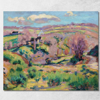 Paesaggio Della Creuse In Primavera Armand Guillaumin agl61 quadro stampato su tela