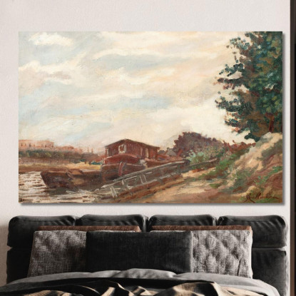 Chiatte Nell'Île-De-France Armand Guillaumin agl76 quadro stampato su tela