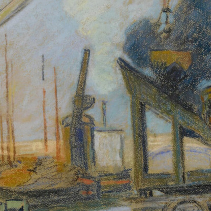 Quai De La Rapée Parigi Armand Guillaumin agl77 quadro stampato su tela