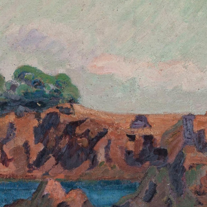 Rocce Ad Agay Armand Guillaumin agl83 quadro stampato su tela