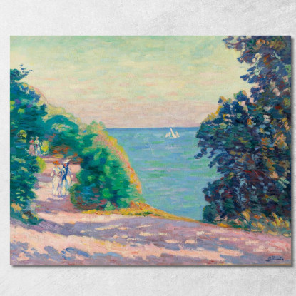 Saint-Palais Armand Guillaumin agl84 quadro stampato su tela