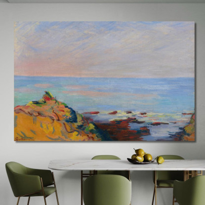 Saint-Palais Riva Del Mare Armand Guillaumin agl85 quadro stampato su tela