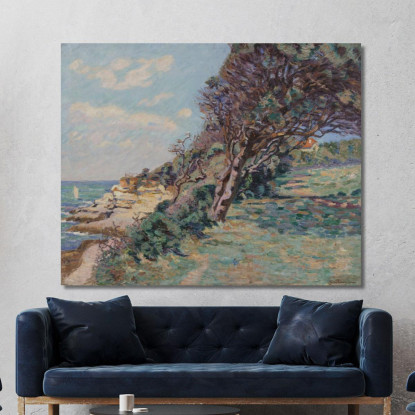 Saint-Palais La Punta Della Dogana Agosto 92 Ore 10 Del Mattino Armand Guillaumin agl86 quadro stampato su tela