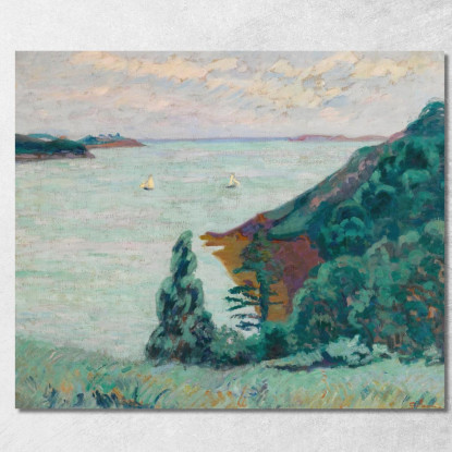 Saint-Servan Armand Guillaumin agl87 quadro stampato su tela