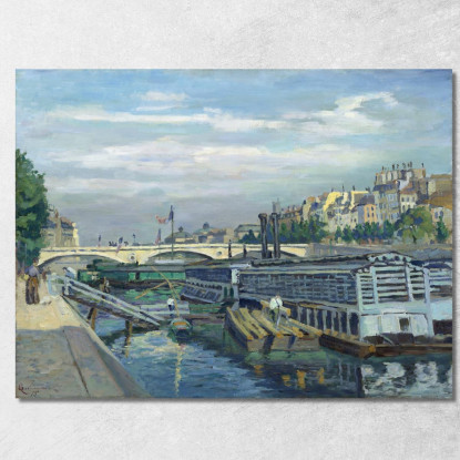 Il Ponte Di Luigi Filippo Armand Guillaumin agl91 quadro stampato su tela