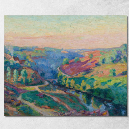Valle Della Creuse Armand Guillaumin agl93 quadro stampato su tela