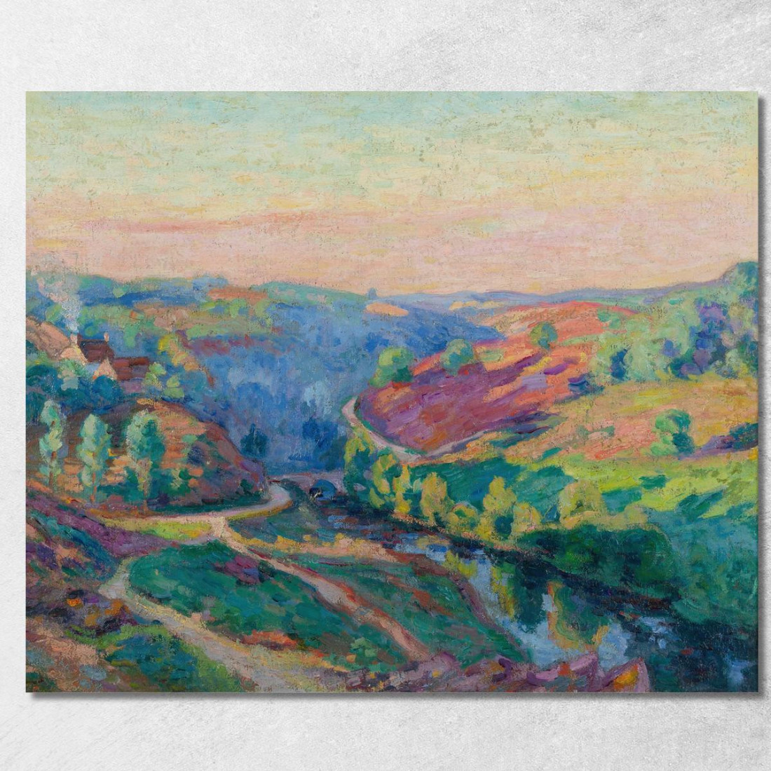 Valle Della Creuse Armand Guillaumin agl93 quadro stampato su tela