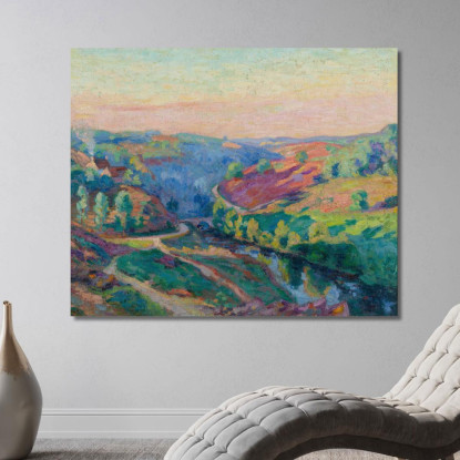 Valle Della Creuse Armand Guillaumin agl93 quadro stampato su tela