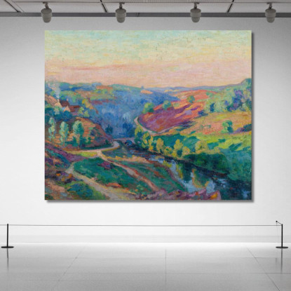 Valle Della Creuse Armand Guillaumin agl93 quadro stampato su tela