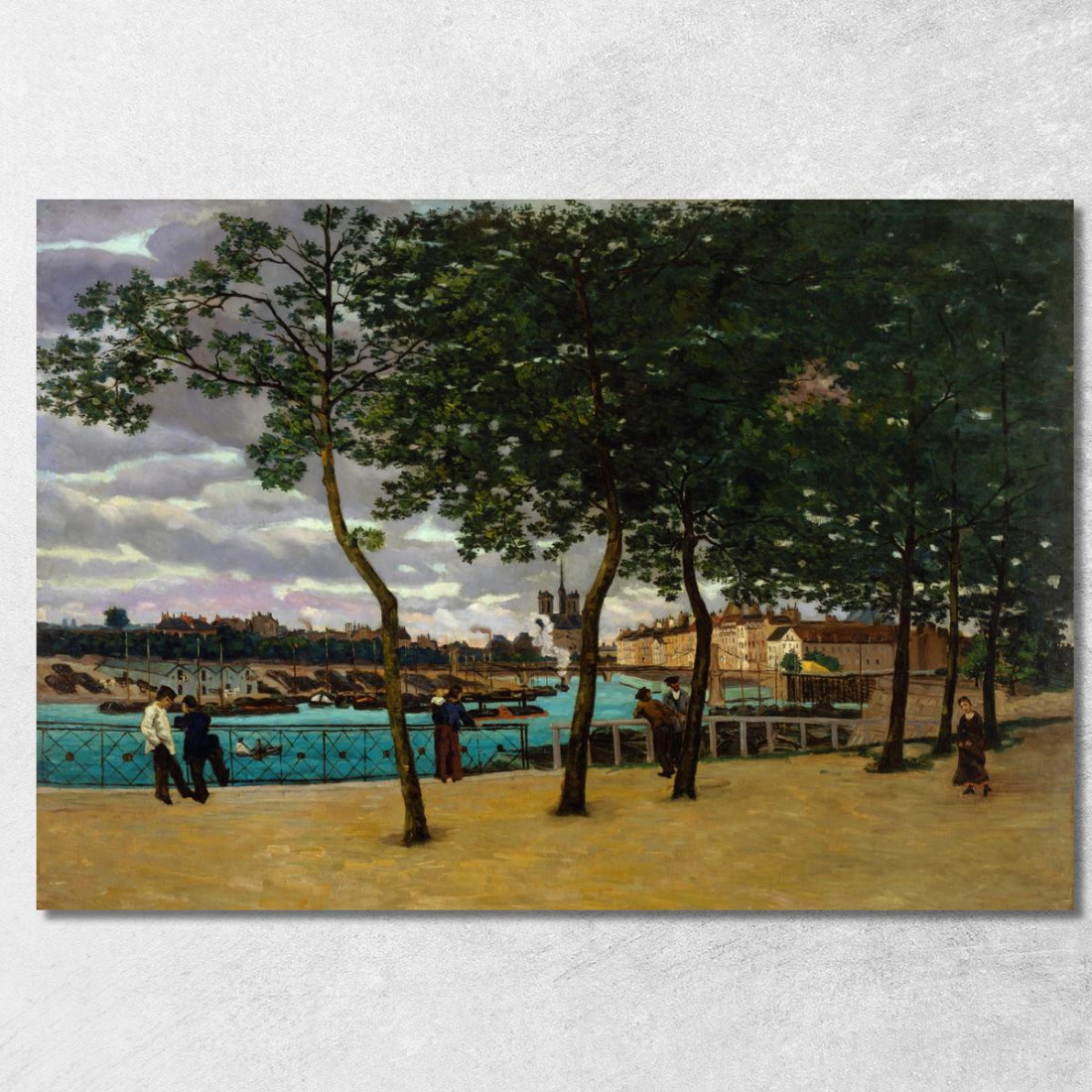 Veduta Della Senna Parigi 2 Armand Guillaumin agl94 quadro stampato su tela