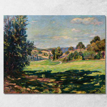 Villaggio Sul Pendio Valle Di Chevreuse Armand Guillaumin agl95 quadro stampato su tela