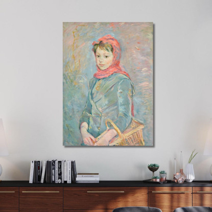 Bambina Con Un Cesto Berthe Morisot bmr12 quadro stampato su tela