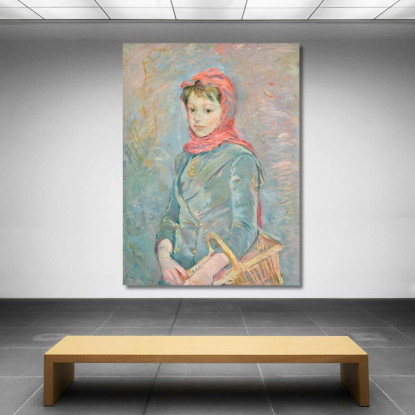 Bambina Con Un Cesto Berthe Morisot bmr12 quadro stampato su tela