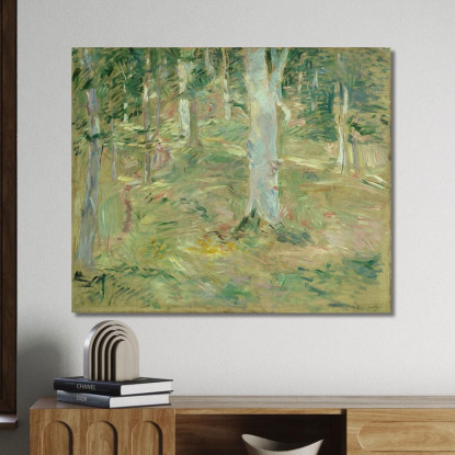 Foresta Di Compiègne Berthe Morisot bmr13 quadro stampato su tela