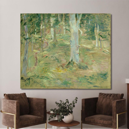 Foresta Di Compiègne Berthe Morisot bmr13 quadro stampato su tela