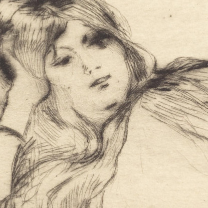 Riposo Berthe Morisot bmr31 quadro stampato su tela