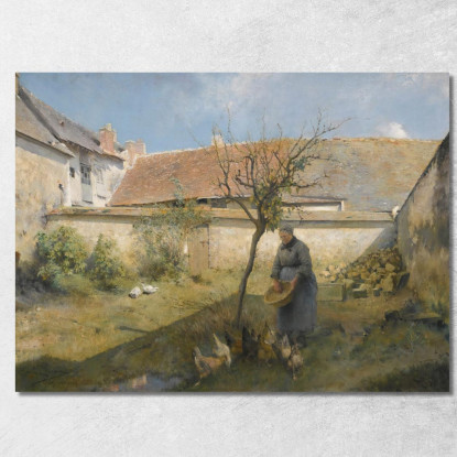 In Campagna Carl Larsson clr2 quadro stampato su tela