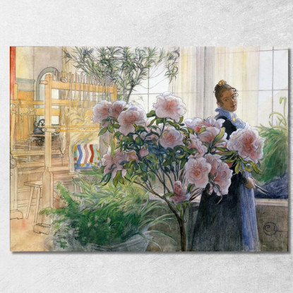 Azalea Carl Larsson clr7 quadro stampato su tela