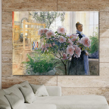 Azalea Carl Larsson clr7 quadro stampato su tela