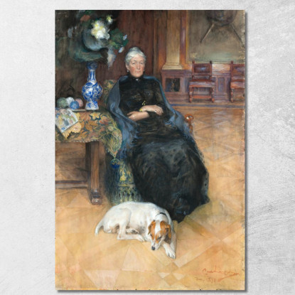 Göthilda Furstenberg Carl Larsson clr14 quadro stampato su tela