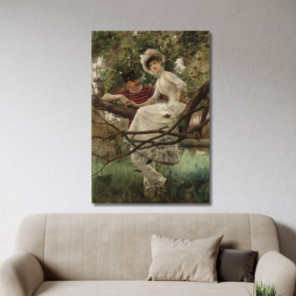 Idillio Carl Larsson clr16 quadro stampato su tela