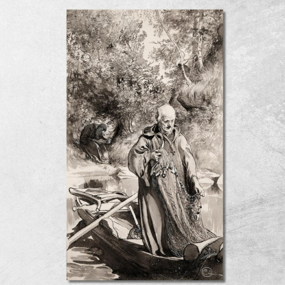 Illustrazione Per Singoalla – Il Vento È Il Mio Amante Di Viktor Rydberg 10 Carl Larsson clr17 quadro stampato su tela