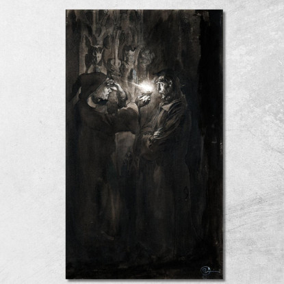 Illustrazione Per Singoalla – Il Vento È Il Mio Amante Di Viktor Rydberg 4 Carl Larsson clr20 quadro stampato su tela