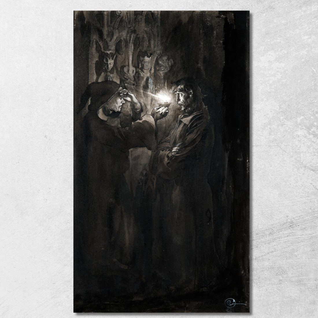 Illustrazione Per Singoalla – Il Vento È Il Mio Amante Di Viktor Rydberg 4 Carl Larsson clr20 quadro stampato su tela